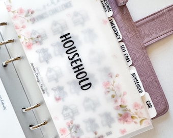 Sakura Essential Sinking Funds Savings Challenge A6 Binder with Tab Inserts