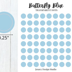 Semi Transparent Dot Stickers | Functional Planner Sticker sheet | Minimalist Planning | Circle Stickers