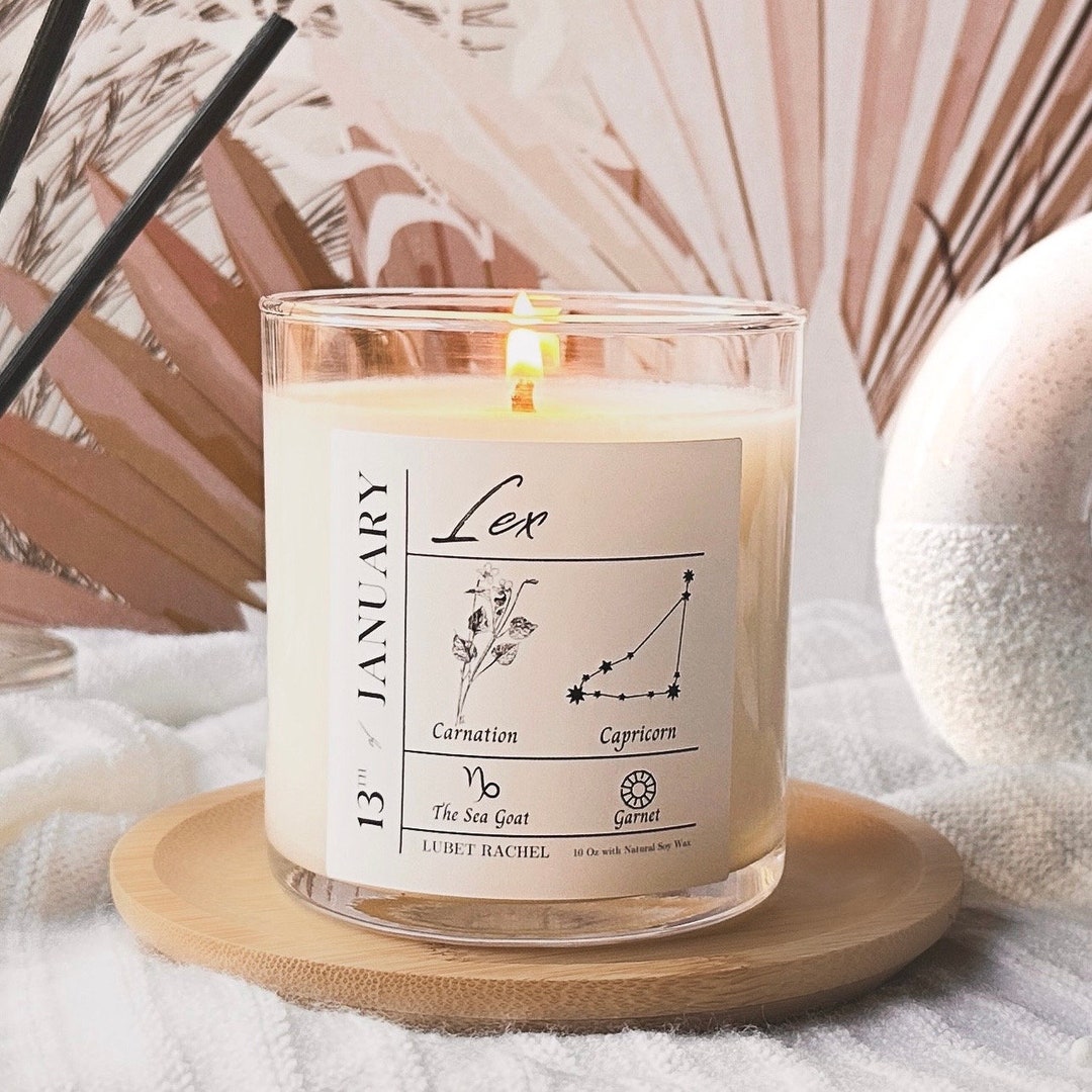 Birth Date Gift for Her Gift for Birthday Candles Personalized Birth Date Candle Personalised