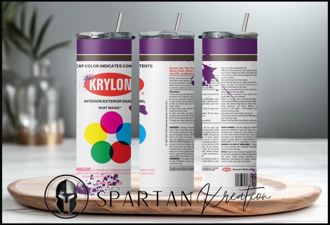 20oz Krylon Rich Plum Spray Paint Tumbler Wrap DIGITAL PNG Etsy