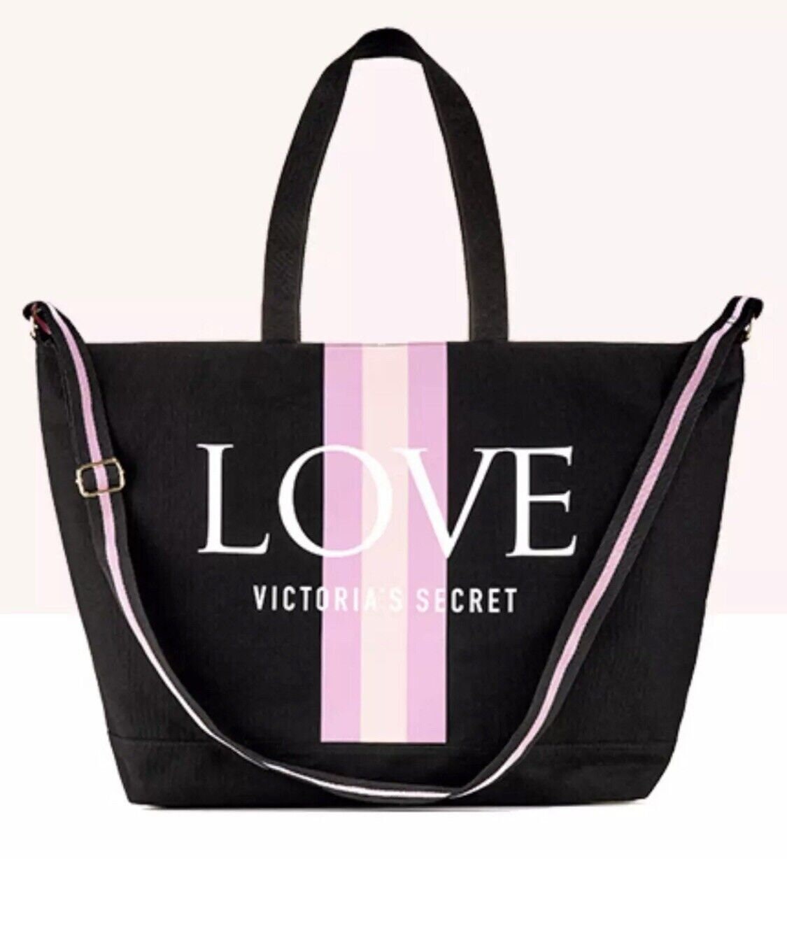 New VICTORIA'S SECRET Women's Tote Bag Purse Black 