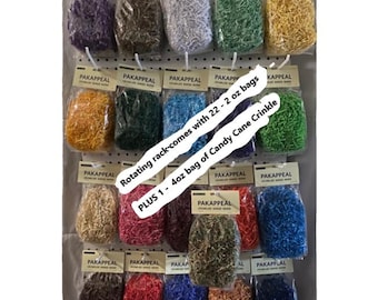 Rotating Rack with 3 lbs Crinkle Paper - sold by PakAppeal