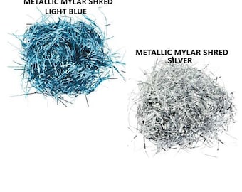 Mylar Metallic Shred - 4oz Bag (1/4 lb) 3.50+2.00 SHIPPING by PakAppeal sold by GC Box Supply