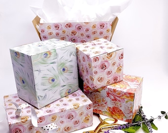 Designer Printed Boxes - NEW 8/set -  14 designs from PakAppeal by GC Box Supply