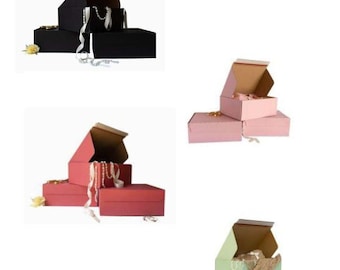 Colored Mailer Boxes-10 box set MIX-N-MATCH- self-seal flap - from PakAppeal by GC Box Supply