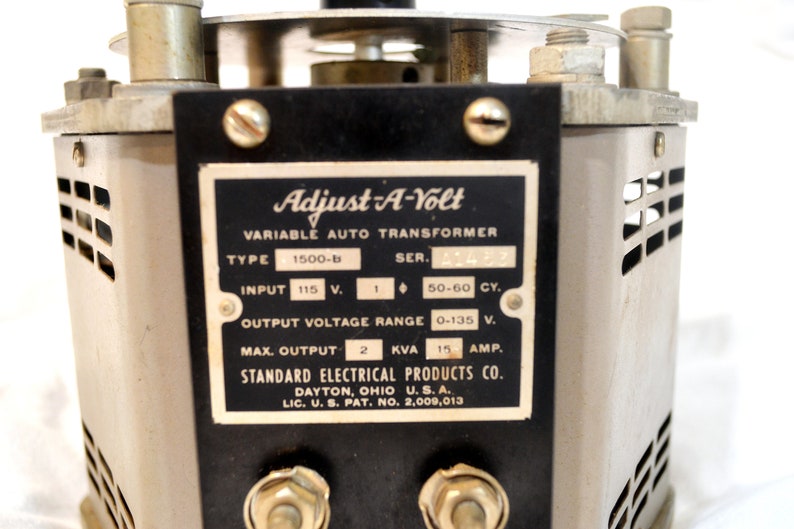Standard Electrical Products Co. Adjustavolt Variable Etsy