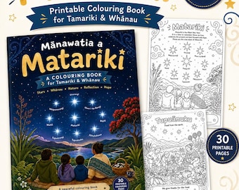 Matariki Colouring-in Book - 30 Pages