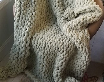 Chenille Chunky Knit Throw