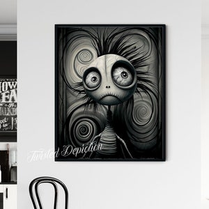 ODDITIES ART 8, Creepy Art, Unusual Dark Painting. Framed fine art, canvas, or poster prints.
