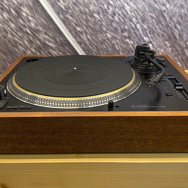 Zócalo de madera noble Sucupira para Technics SL 1200 GEG Artesanal