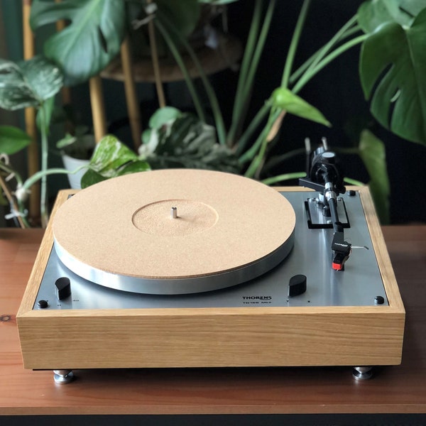 Zócalo de madera maciza personalizado para Thorens td-145 / td-147 / td-160 / td-165 / td-166