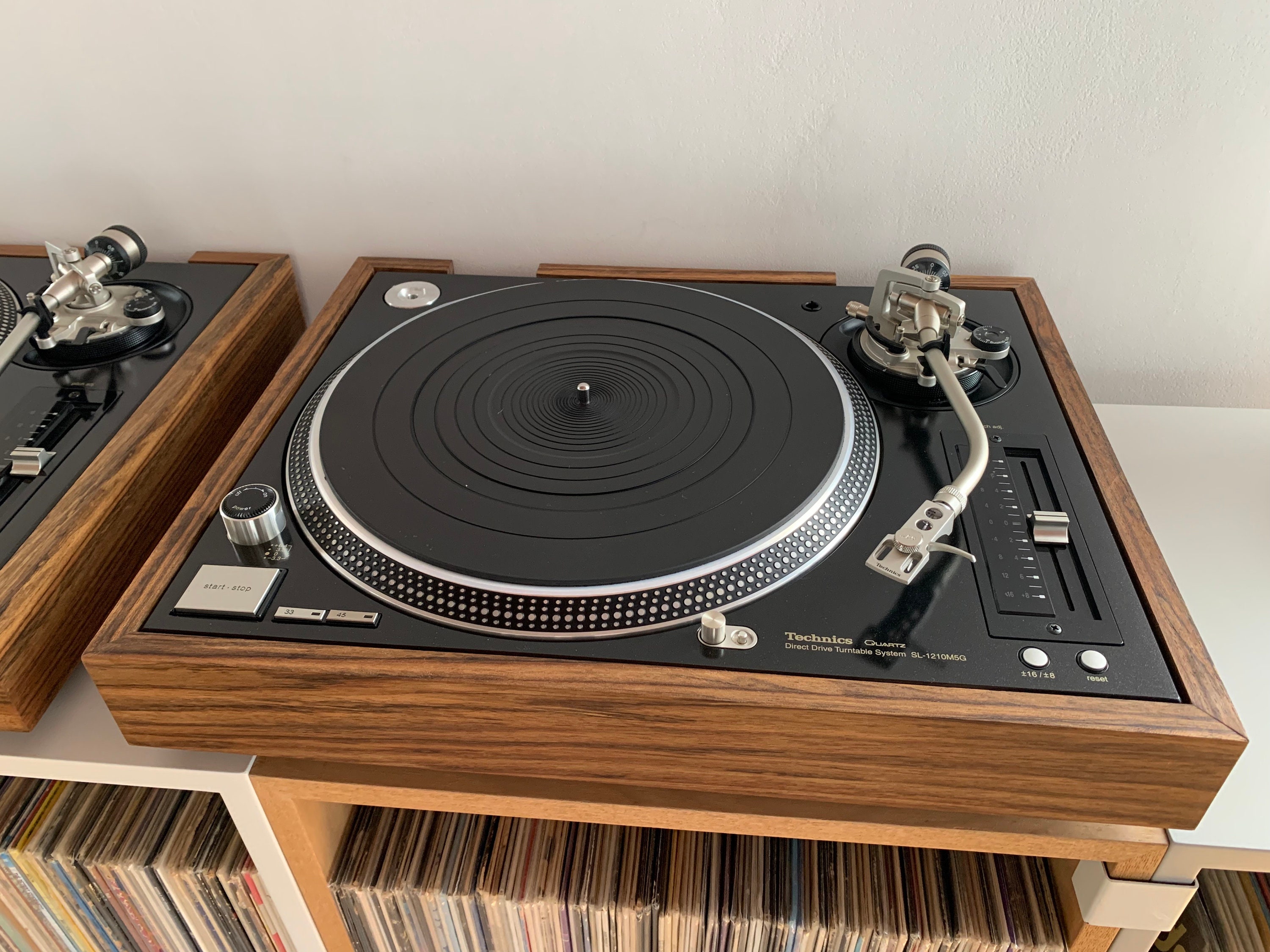 Zócalo de madera Mongoy para Technics sl 1200 mk2/m5g/mk5/m3d Zócalo de madera Mongoy para Technics sl 1200 mk2/m5g/mk5/m3d