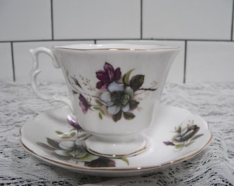 Royal Albert Floral Pattern Fine Bone China Teacup and matching Saucer