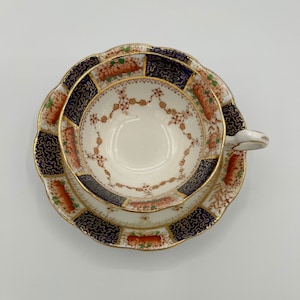 Bell China Teacup and Saucer | Vintage Imari Heirloom Pattern Teacup | Collectible Teacup | Made in England | Imari Pattern