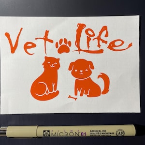 Vet Life vinyl sticker