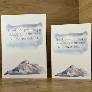 Carte de remerciement JW Pioneer School Instructor - carte de voeux pour les Témoins de Jéhovah - pour les Témoins de Jéhovah