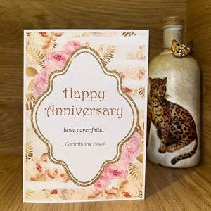 Carte d'anniversaire JW - Joyeux anniversaire - Love Never Fails - Carte de voeux Témoins de Jéhovah