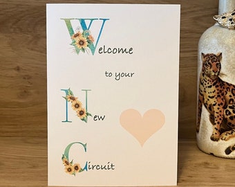 JW Card for New Circuit Overseer and His Wife - Welcome to Your New Circuit - Jehovah's Witness Greeting card 5x7"