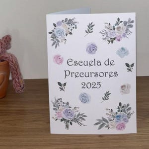 Carte scolaire des pionniers espagnols JW 2025 pour les pionniers Escuela de Precursores 2025 Carte de voeux pour les témoins de Jéhovah 5 x 7 Testigos de Jehova Español