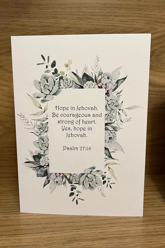 Be Strong and Courageous Psalm 27:14 | Greeting Cards Be Strong and Courageous Psalm 27:14 | Greeting Cards