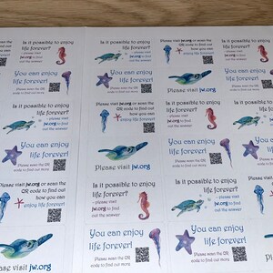 Enjoy Life Sticker JW Stickers DIGITAL DOWNLOAD Enjoy Life Forever! A4 21 Stickers per ...