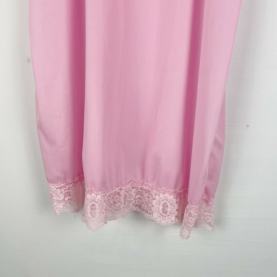 Vintage Berkliff Pink Nylon And Lace Lingerie Slip - image 4