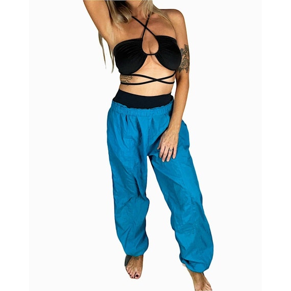 Vintage Reebok Blue Nylon Track Pants 