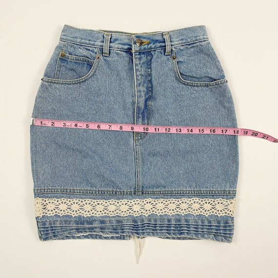 Vintage D’Mode Classix High Waist Denim Skirt Siz… - image 8