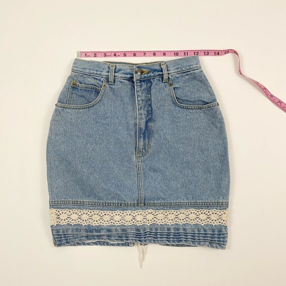 Vintage D’Mode Classix High Waist Denim Skirt Siz… - image 7