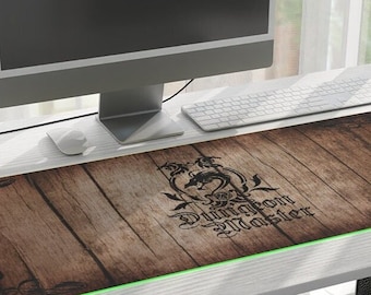Dungeon Master, Dungeon and dragon LED Gaming Mouse Pad, DnD game mat, Desk mat, Great gift