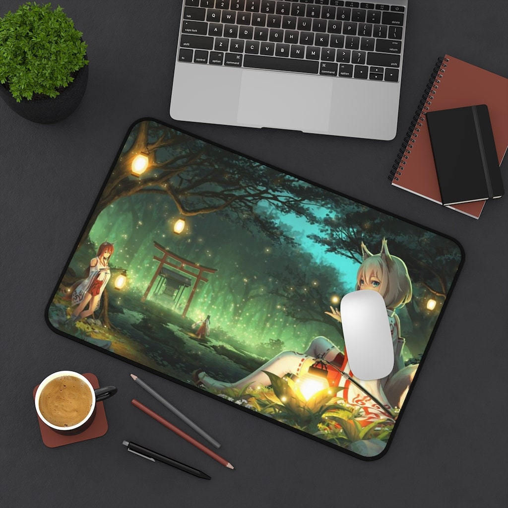 Otaku Girl Mouse Pads & Desk Mats for Sale