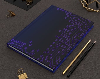 Cyber Mother board Hardcover Journal Matte mit optionaler Personalisierung für Journaling, Dairy, Dream Journal, Coding