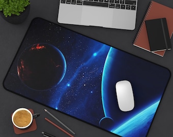 Wunderschöne Weltraum Sense of Planets Desk Matte, extra großes Mousepad, Gamer Mouse pad, Laptop Pad Matte