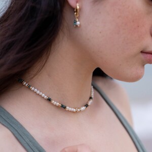 Pearl Beads Necklace - Pearl Beads Choker - Gifts for Sister - Fresh Water Pearl Beads - Gifts for Mom - White Pearl Jewelry, Gift for Her