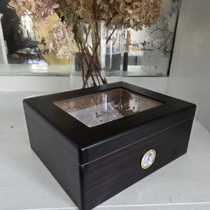Vintage Glass Top Humidor