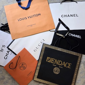 Vintage Designer Shopping Bag: Chanel, Dior, Hermes, Louis Vuitton, Fendi. Fendace, Gucci, Bottega Veneta, Burberry, Juicy Couture