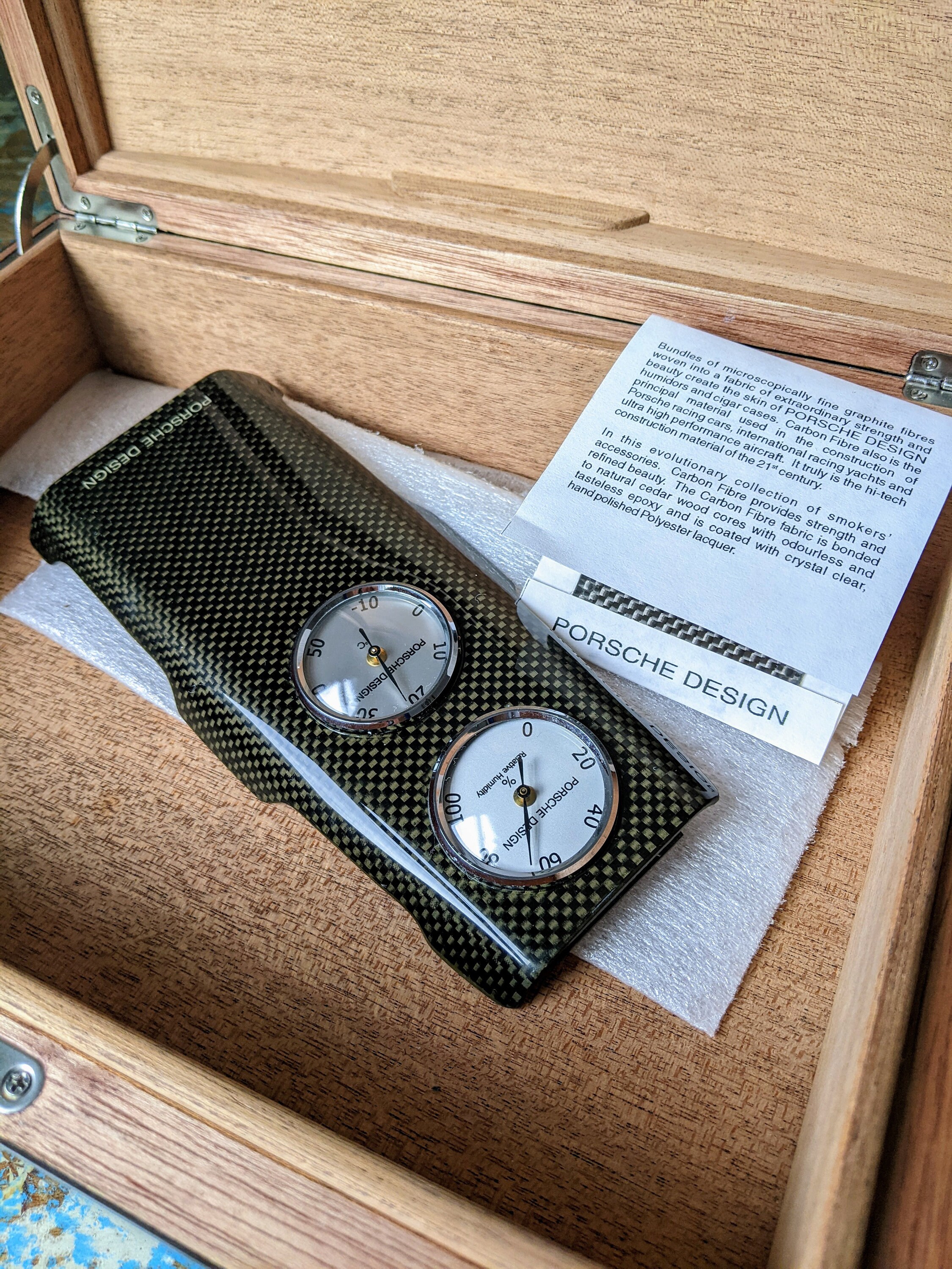 PORSCHE DESIGN ヒュミドール Deadstock Porsche Design Carbon Fiber Humidor P'3681, Luxury