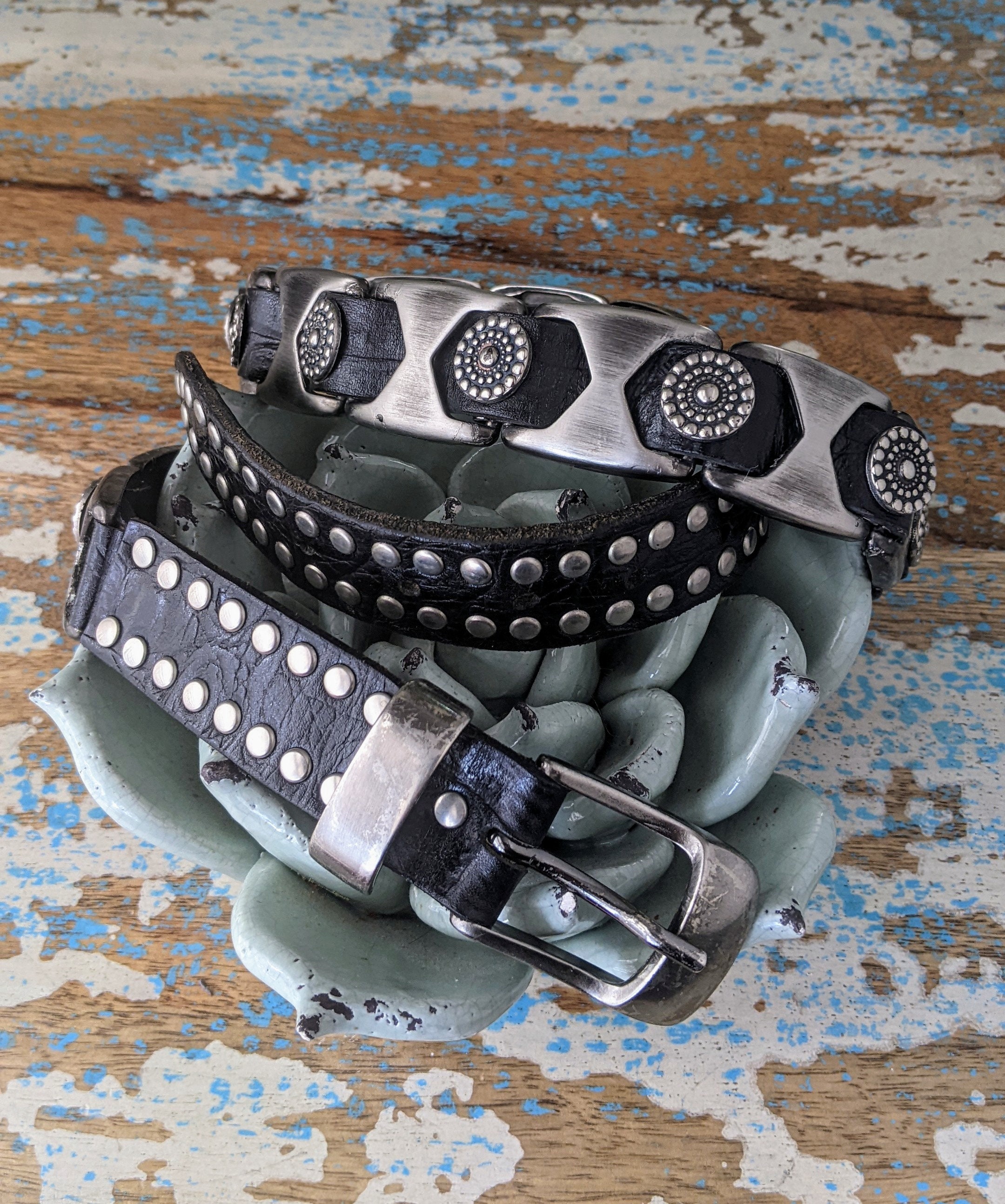 Vintage 80's Nanni Italian Concho Belt Size 36 - Etsy Vintage 80's Nanni Italian Concho Belt Size 36 - Etsy