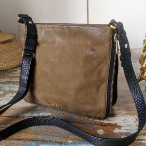 canada fossil preston leather backpack purse Vintage Fossil Preston Crossbody Bag