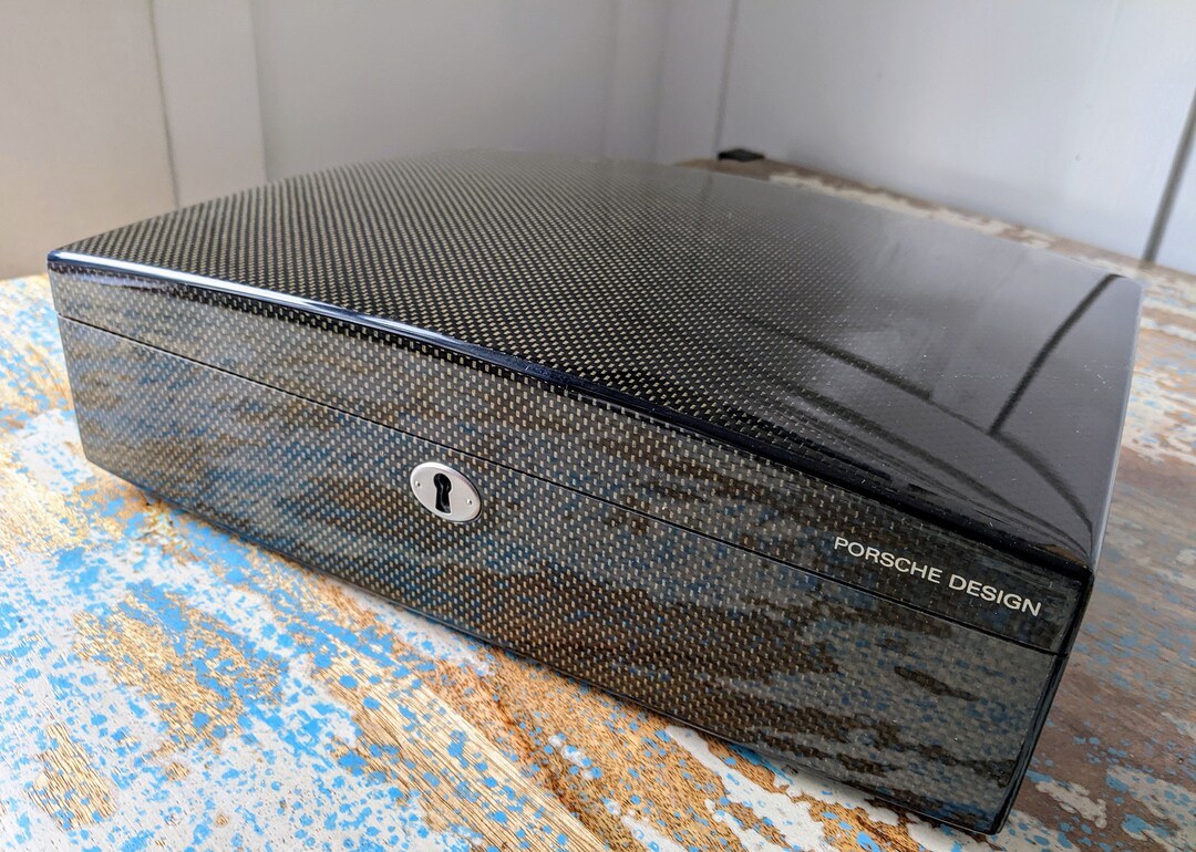 PORSCHE DESIGN ヒュミドール Deadstock Porsche Design Carbon Fiber Humidor P'3681, Luxury