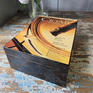 New Old Stock Collectible Cigar Aficionado Table Top Humidor