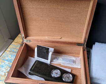 PORSCHE DESIGN ヒュミドール Porsche Designs Carbon Fiber Wood Travel Humidor | Carbon