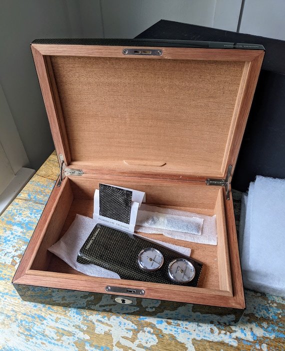 PORSCHE DESIGN ヒュミドール Deadstock Porsche Design Carbon Fiber Humidor P'3681, Luxury