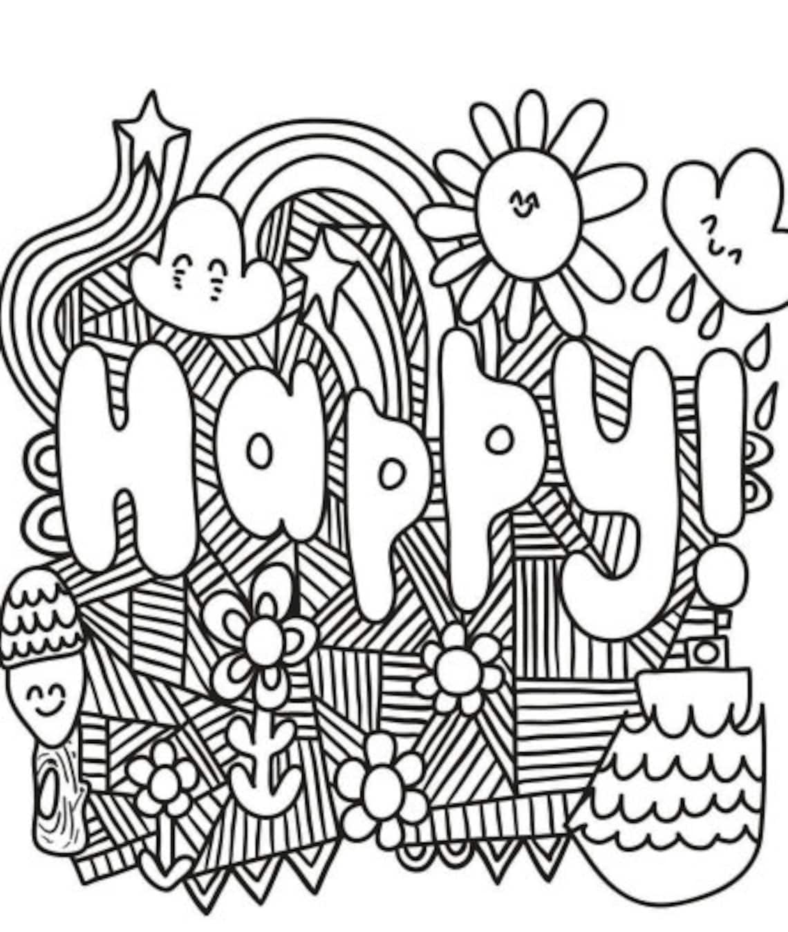 Coloring Pages Digital Download - Etsy