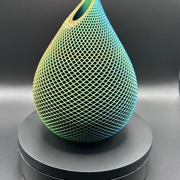 Tear Drop Shape 3D Printed Dry Flower Vase | Modern Home Decor