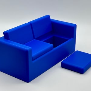 Charming Miniature World Couch with removable seats - Handcrafted Decor for Your Tiny Realm