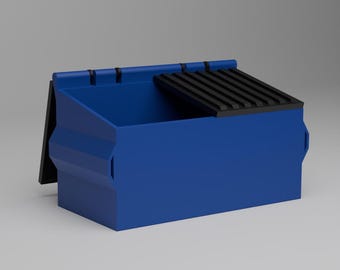 Mini Desktop Dumpster Fully 3D Printed
