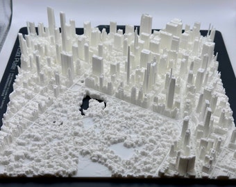 Midtown Manhattan Map 3D print