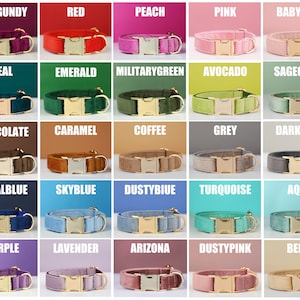Multiple Colour Velvet Personalise Dog Collar Leash Set with image 8
