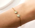 Personalized Paw Print Bracelet, Custom Pet Name Bracelet, Minimalist Dog Cat Paw Jewelry, Pet Lover Gift for Women
